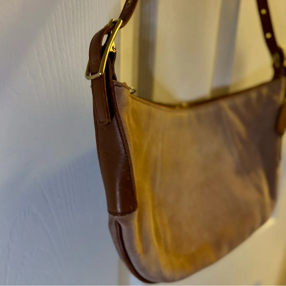 RARE Coach Vintage Blush Pink Suede Hobo Bag - Picture 5 of 12